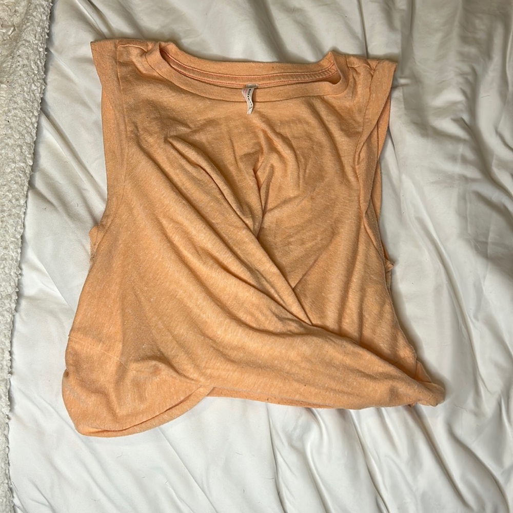 Free People Movement Cropped Orange Workout Tank Size Extra Small